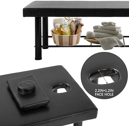 Miniatura 5 de Mesa de masaje estacionaria cama de spa de 75 pulgadas de largo 295 pulgadas de ancho mesa de masaje estacionaria cama de terapia física con capa de