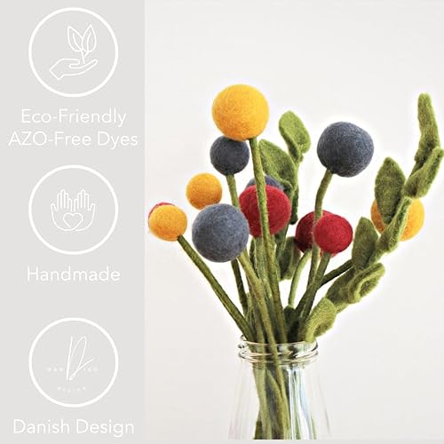 Miniatura 3 de Én Gry & Sif Ramo de fieltro a mano Josi, hecho a mano, hecho de lana virgen natural, ideal y rosa, amarillo, azul, regalo de boda, primavera,