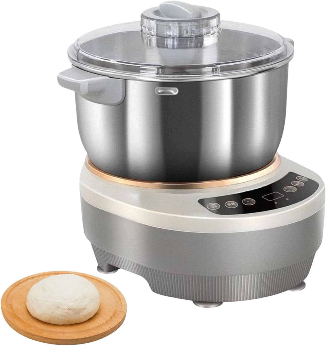 Automatic Dough Kneader, Electric Dough Machine 5L/7L Household Dough Maker with Easy Wash Stainless Steel Bowl, Perfect for Pizza, Bread, And Dumplings(5L)