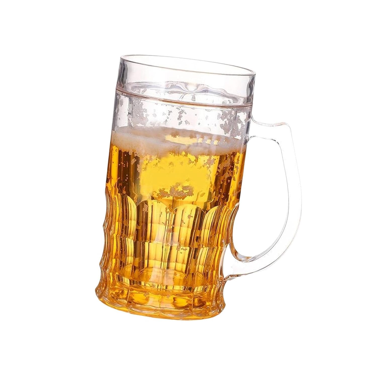 Buy Double Layer Fake Beer Mug with Handle 450ml | Funny Beer