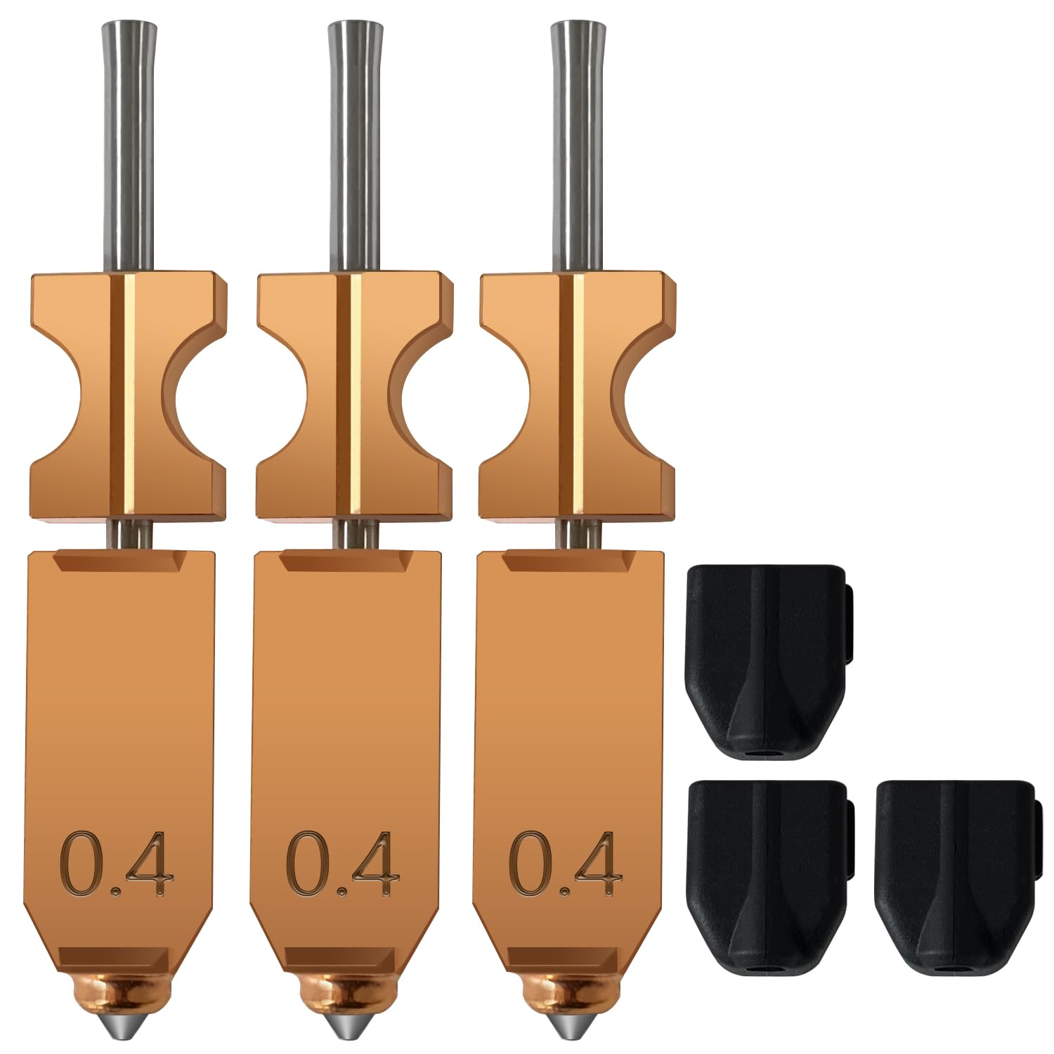 3 PK 0,4 mm Upgrade Hotend do Falshforge AD5X zestaw montażowy wytłaczarka Hotend Kit All Metal Szybko zdejmowana zintegrowana dysza, szybka głowica drukująca, zamiennik akcesoriów
