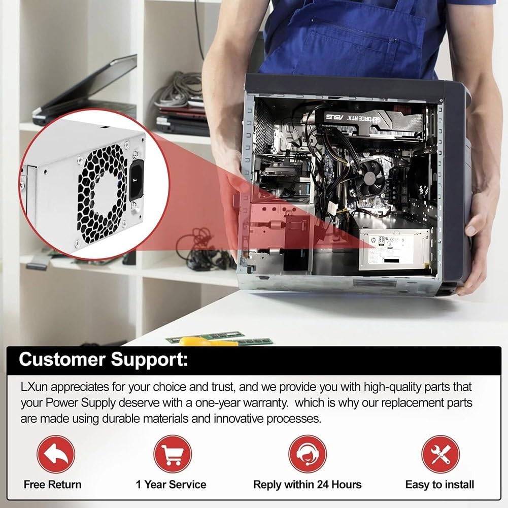 Netzteil 650 Watt für HP Z2 G4 Z1 800 G3 G4 TE01 TG01 DPS-650AB-30A L36048-003 L36049-003 Optimiert für Rendering und Grafik