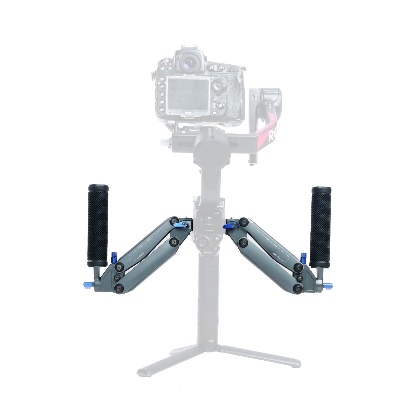 ARES-SE Z Axis Gimbal Dual Handle Grip mit NATO-Schienen, 30% bessere Dämpfung, kompatibel für DJI RS5/RS 4 /RS 4 Pro/RS 3 / RS 3 Pro/RS 2 / RSC 2, 2–5 kg Traglast für stabile Videoaufnahmen