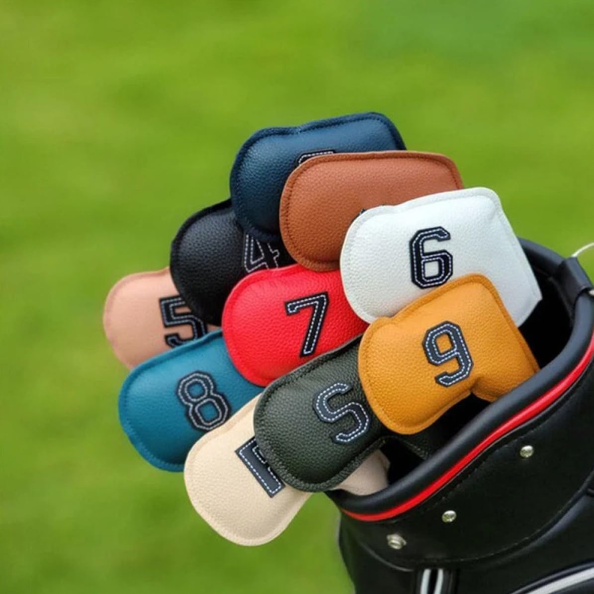 Funda para Putter de Golf de PU, 10 Piezas, Mallet