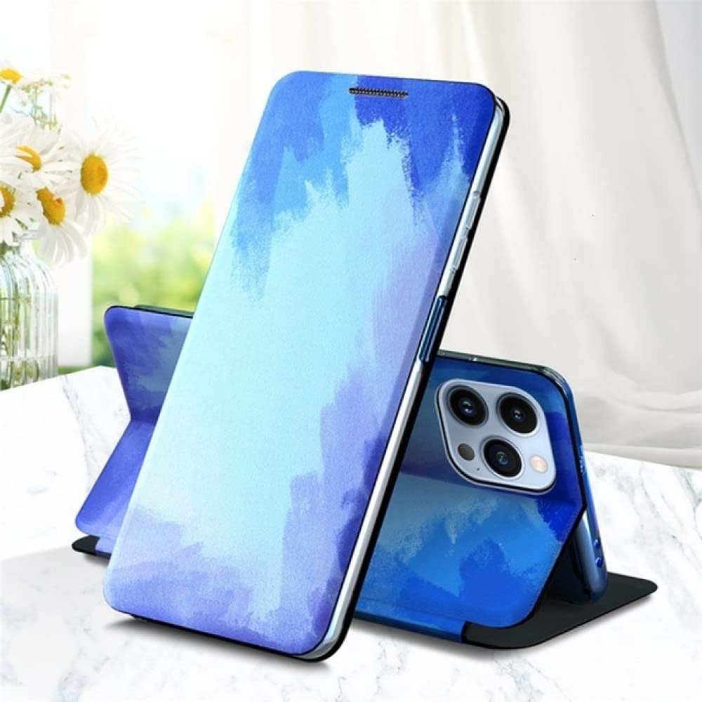 Étui en cuir à rabat pour iPhone 13 Pro et modèles XR XS 7 8 Plus avec support
