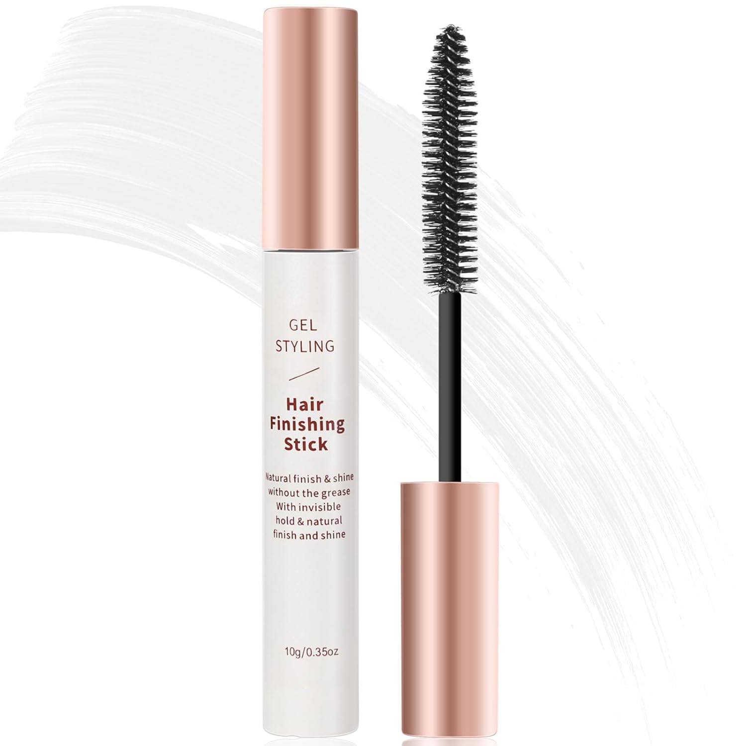 Broken Small Hair Finishing Stick Hair Smoothing Cream Loose Hair Quick Styling Non-Greasy Non-Sticky Bangs Styling Gel for Frizz Control & Fixing Stereotypes Hair Mascara for All Hair Types White