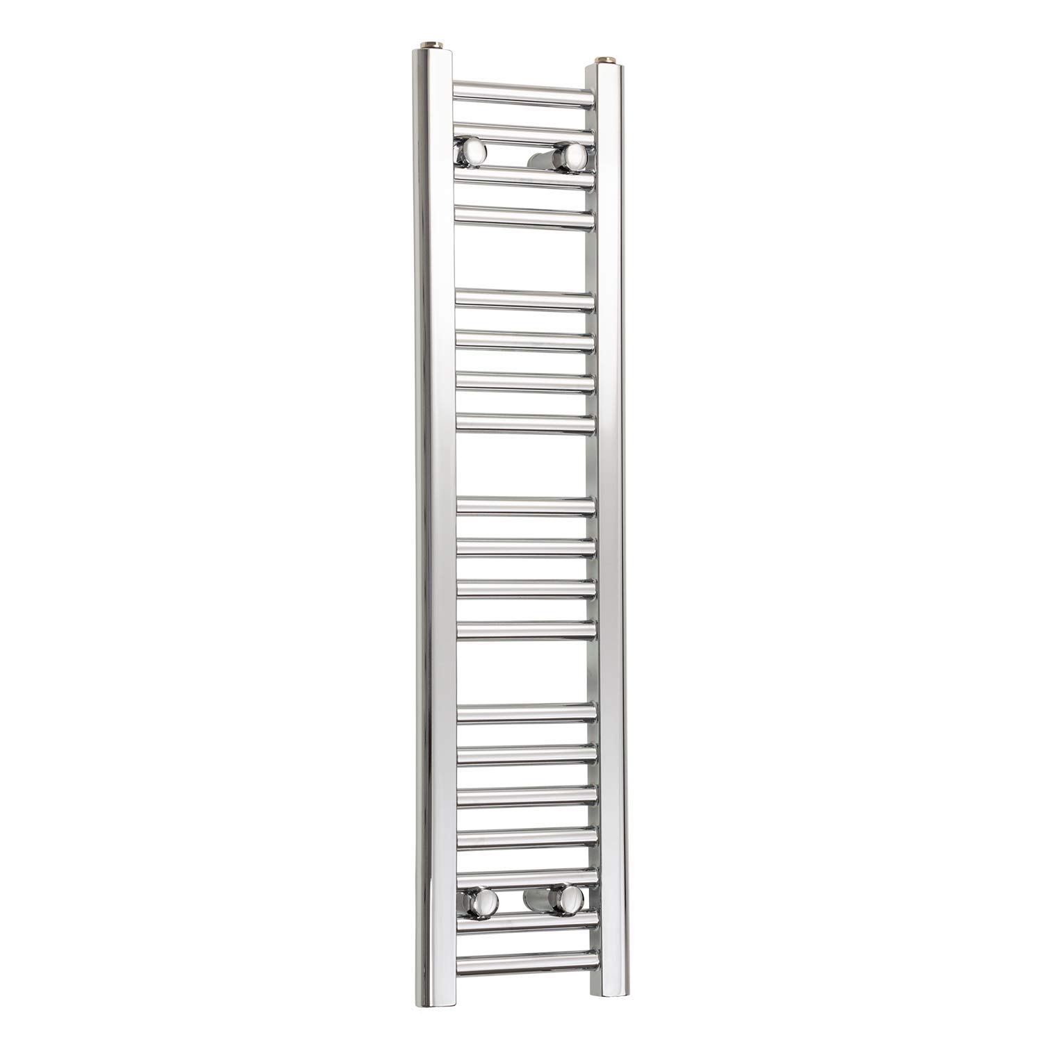 Companyblue 200mm Wide Chrome Heated Towel Rail Radiator Flat Ladder for Stylish Bathroom (200 x 1000 mm)