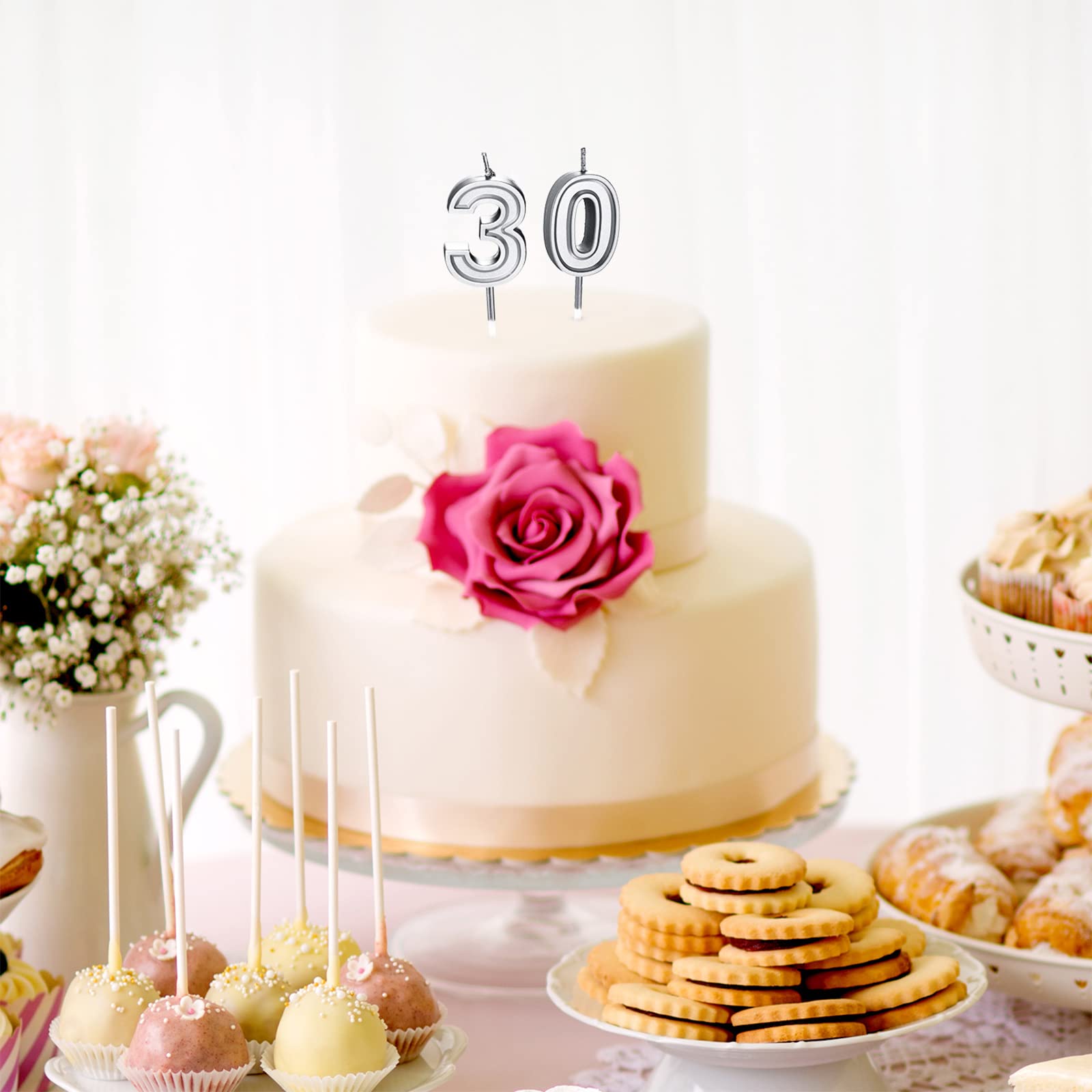 Amazon.co.jp: 30歳の誕生日キャンドル ケーキ 数字キャンドル