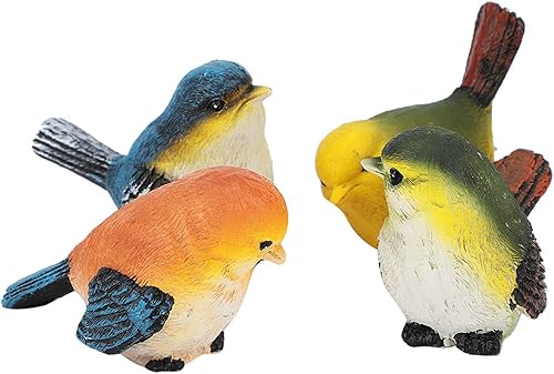 Miniatura 3 de Keenso Decoración de pájaros decorativos para exteriores e interiores, estatuas y figuras de pájaros para el hogar y el jardín, pájaros reales