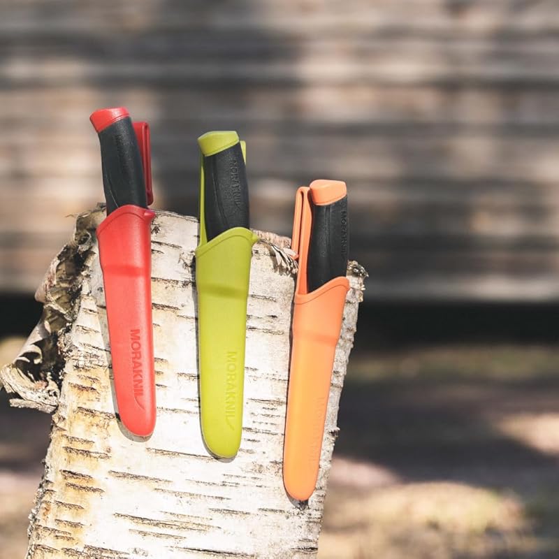 Morakniv Companion Fixed Blade Outdoor Knife with Stainless Steel Blade, 4.1-Inch, Orange (M-11824) Orange knife