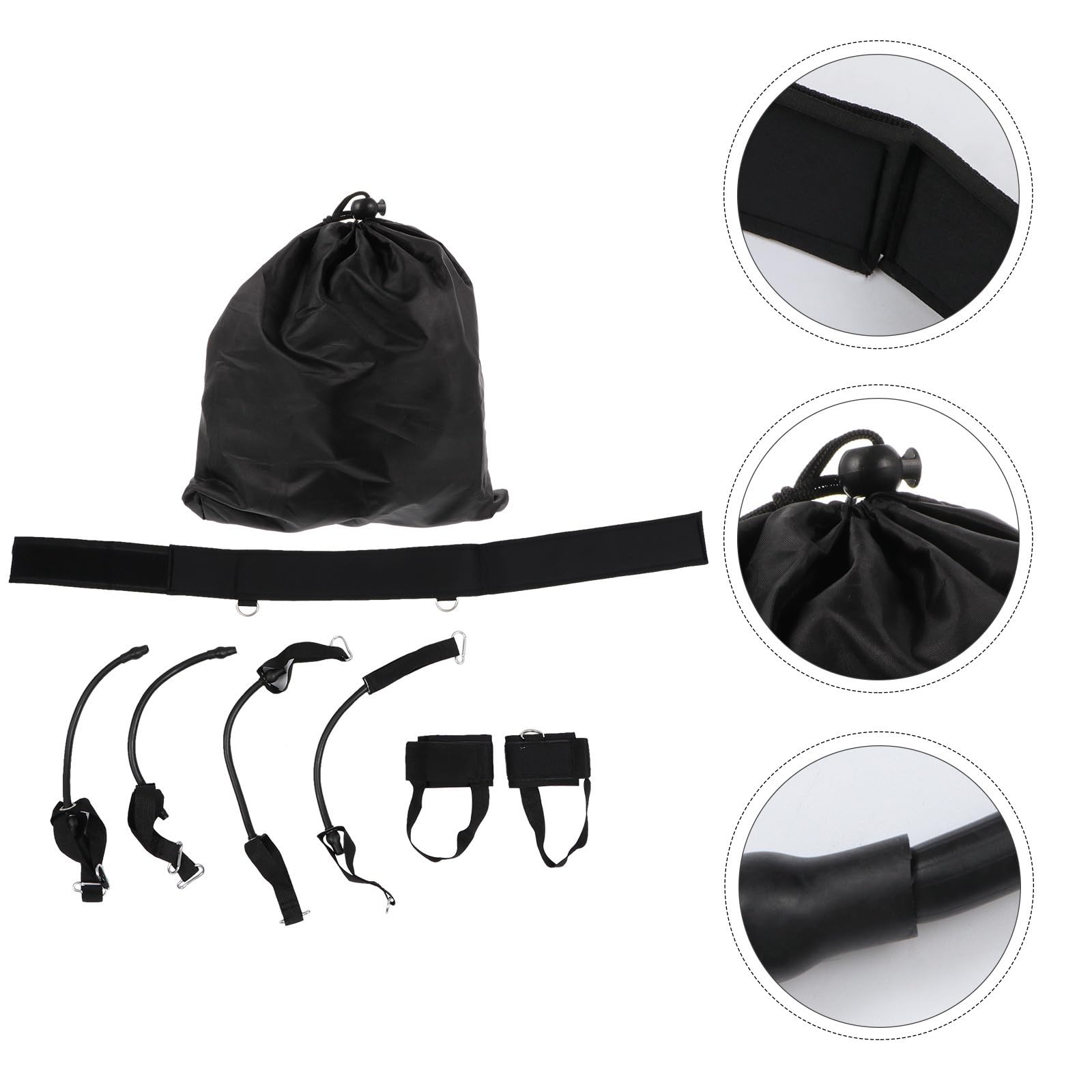 TOYANDONA Cinturón de Entrenamiento de Salto para de Piernas con Correas de Resistencia para Entrenamiento de Agilidad Baloncesto y Voleibol