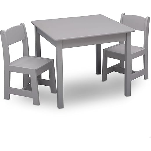 Delta Children MySize Kids Table + Chair Set Grey