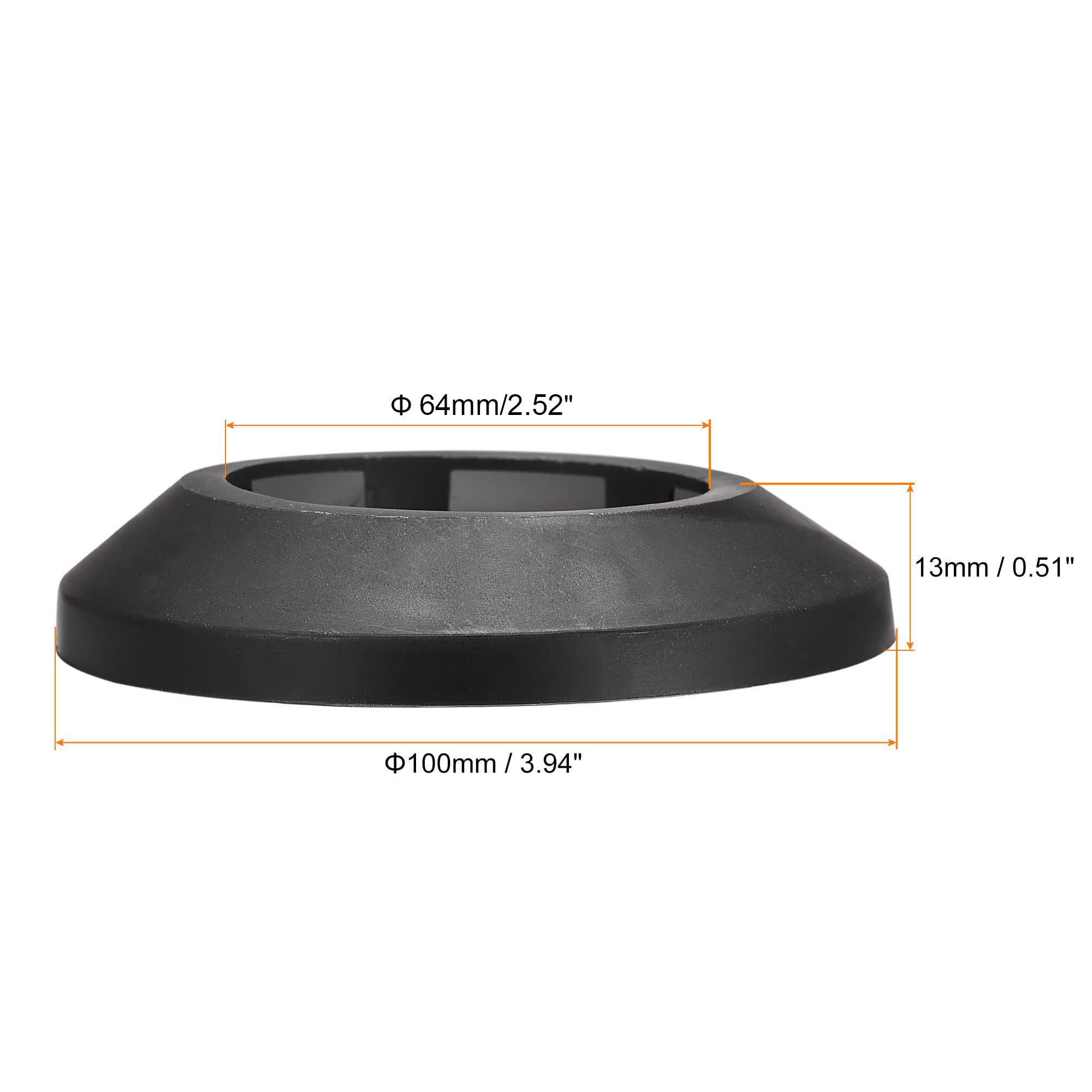TOP-VIGOR 10pcs 64mm Pipe Cover Decoration, Click-in PP Plastic Escutcheon Pipe Collar for Water Pipe Drain Line - Image 2