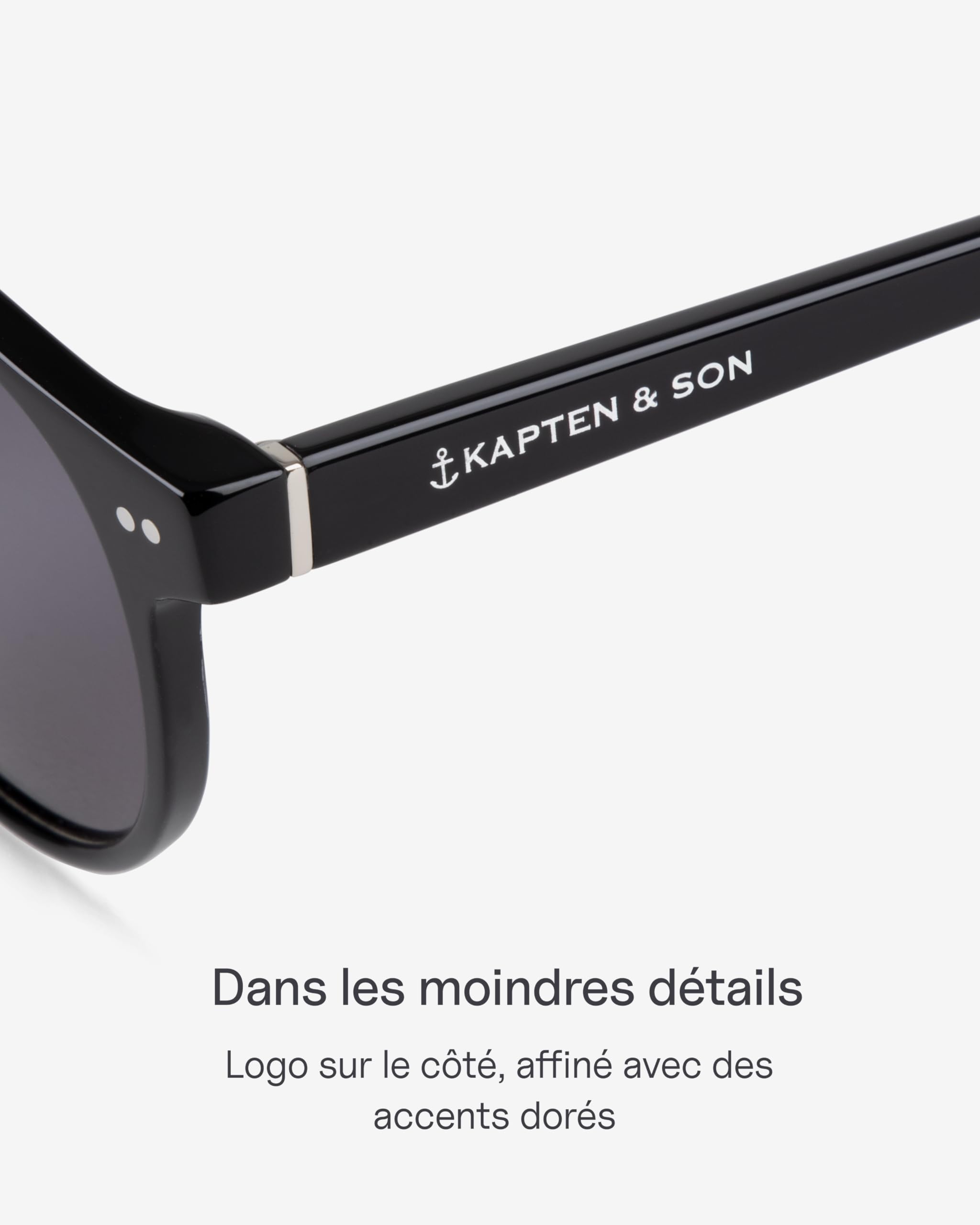 Kapten & Son Lunettes de soleil Marais | Unisexe | Lunettes de soleil élégantes avec monture esthétique en acétate de haute qualité | Protection fiable contre le soleil et les UV | Largeur de la