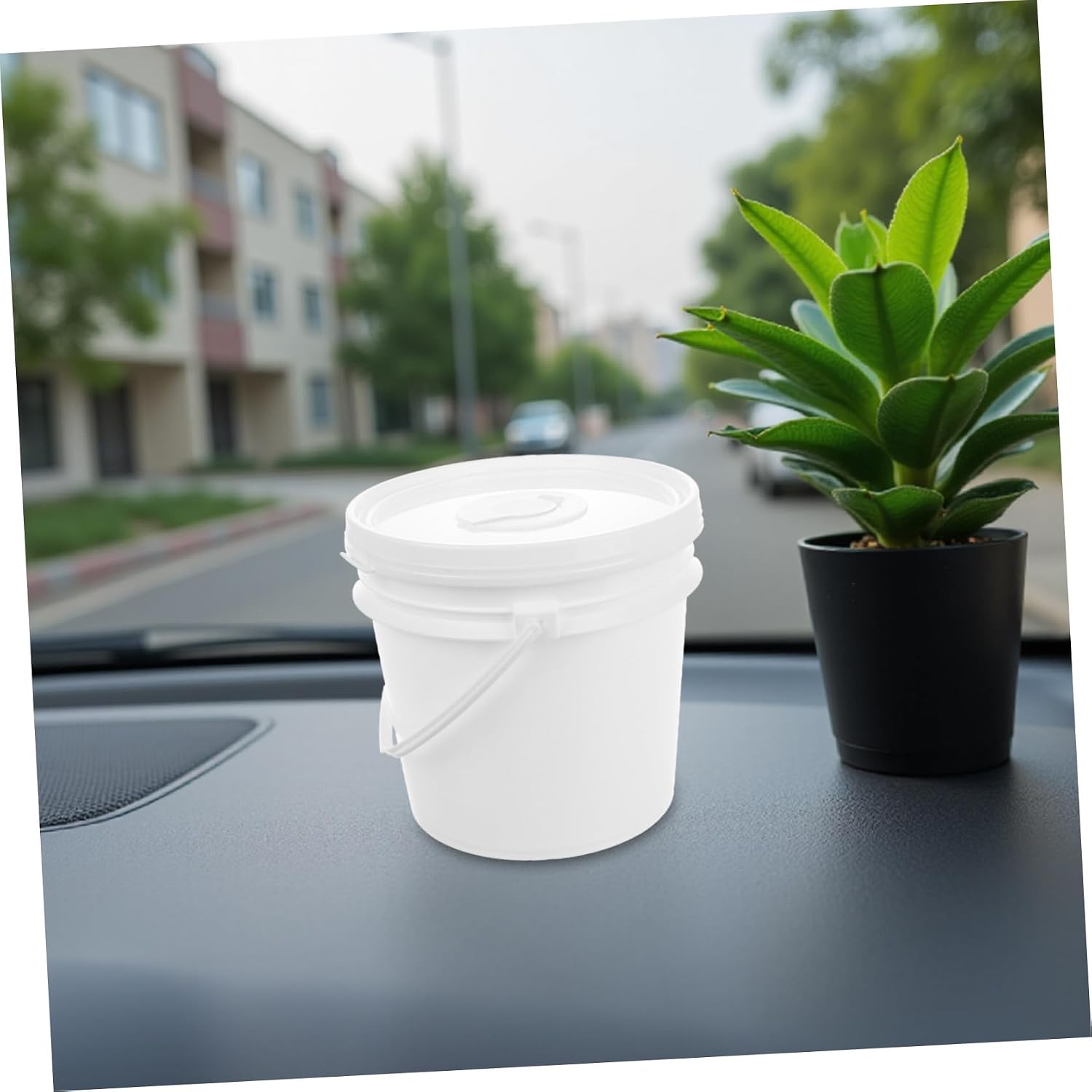 2pcs Portable Plastic Wipes Bucket with Lid 4l 5l Capacity Single-Handed Tissue Extraction Keeps Wipes Fresh and Moist for Families and Busy Parents image 5