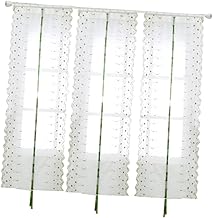 CORHAD Cortinas Bordadas Transparentes Persianas Transparentes Cortinas Florais Cortinas Transparentes Bordadas Janela Cortinas De Tule Transparente Janela Flores De Tule Triagem Janela