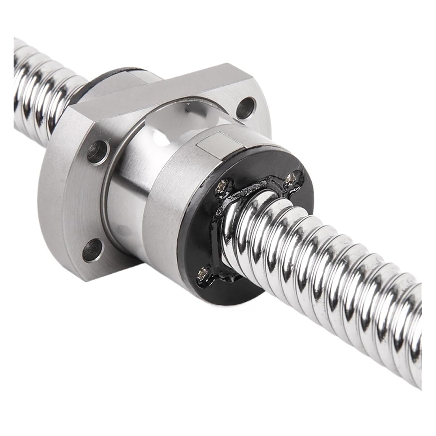 Linear Motion CNC Ball Screw C5 End Machined Ballscrew SFY2020 Processing Roller Ballscrew with Flange Singl Ball Nut for CNC Parts(Only a nut)