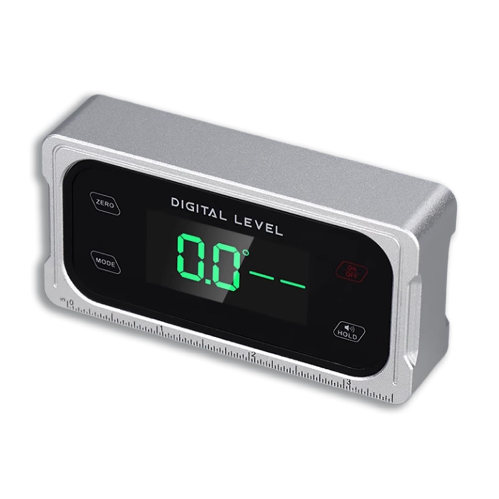 Inclinometro con Display Digitale, Goniometro/livella/misuratore D'angolo Strumenti di Misura, con Base Magnetica E Retroilluminazione, Misurazione 4x90°, Conversione unità di Misura