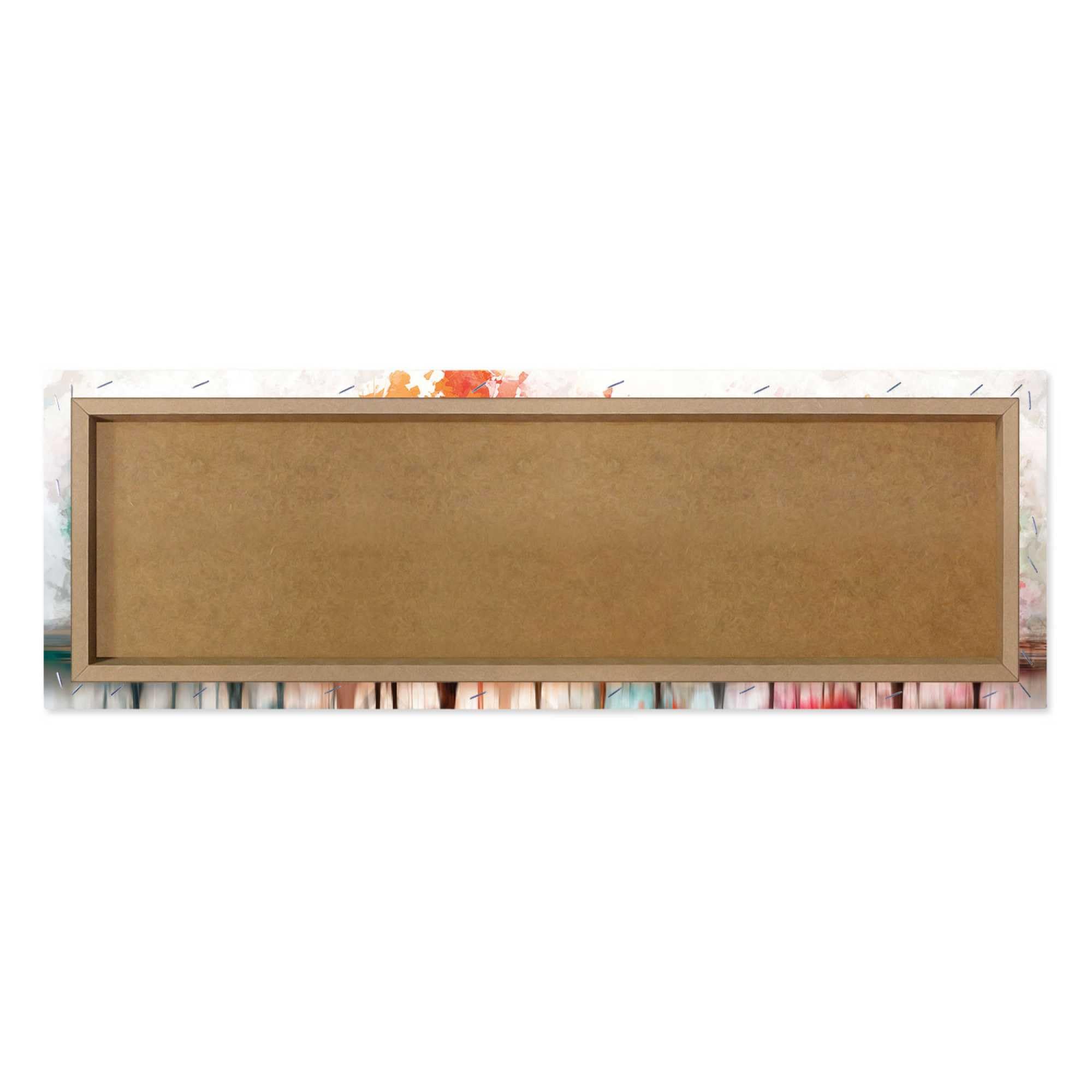 REINDERS Wandbild, Farbenfroher Wald, Wohnzimmer, MDF, 40 x 118