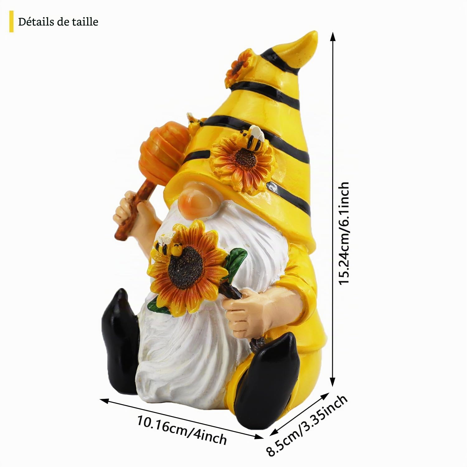 Cadeau Maman, Abeille GNOME Decoration, Statue Jardin Exterieur, Cadeau Anniversaire Femme, Nain de Jardin Rigolo, GNOME Décoration pour Extérieur, Balcon, Cour, Terrasse
