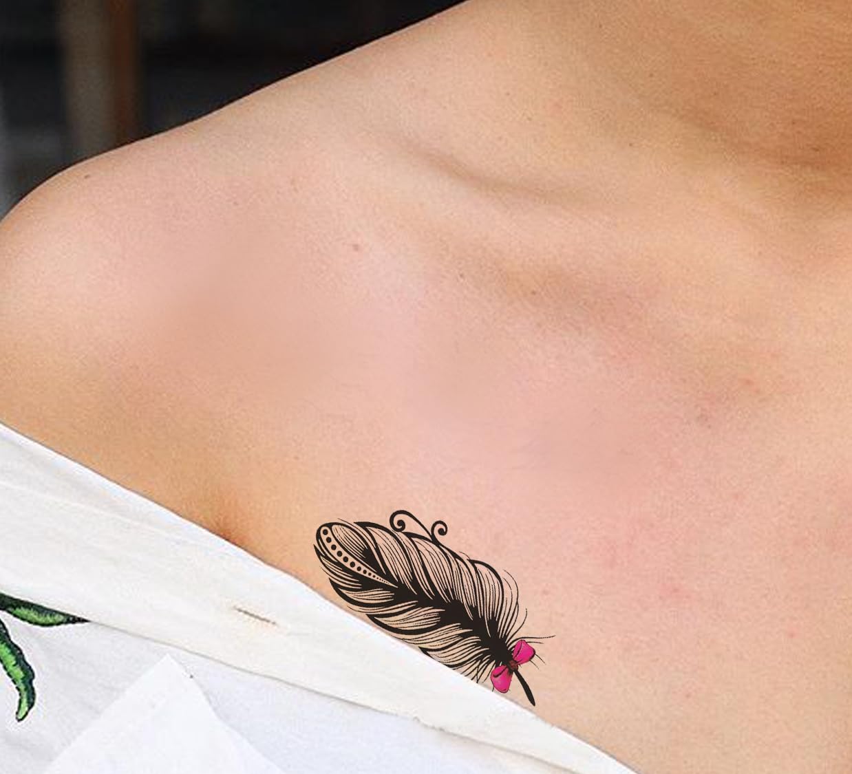 Temporary Tattoo Stickers for Men, Women, Boys & Girls Waterproof Tattoo Stickers Flowers Butterfly Stars angle wolf Armband words 3D Realistic Tattoo Stickers X-181 Size 60mmX105mm
