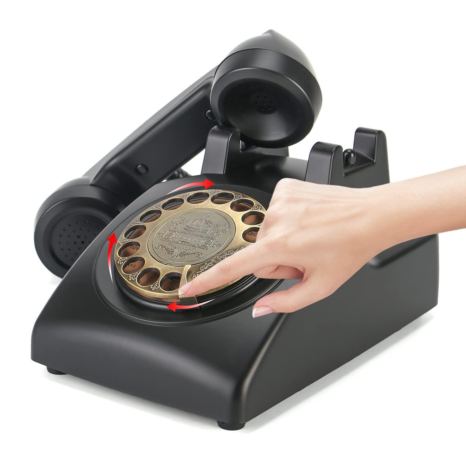 Amazon.com : QUOXO Rotary Retro Telephone,1950's Old Antique