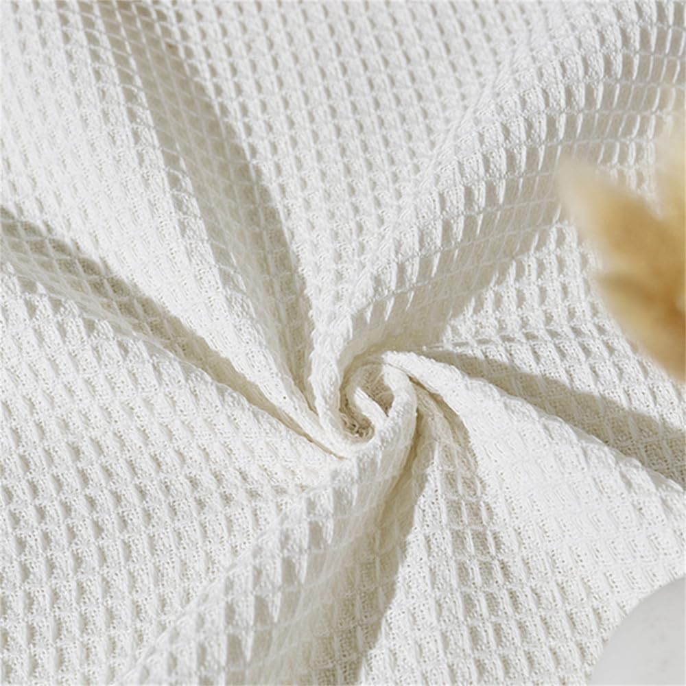 Tovaglia rotonda in cotone e poliestere tinta unita per picnic, coperta decorativa per feste all'aperto, beige, 180x230 cm