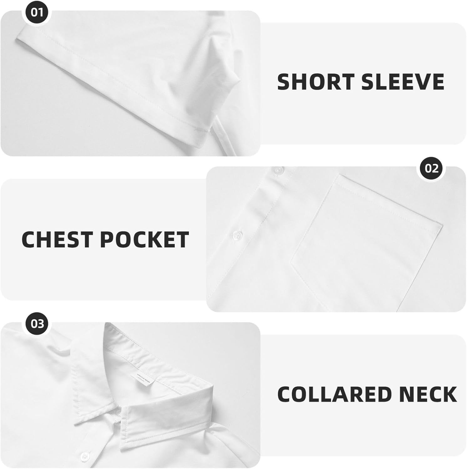 Ohio State Gray Men's Shirts Short Sleeve Casual Fashion Polo Button Down Shirt for Men Beach Summer Wedding Pocket