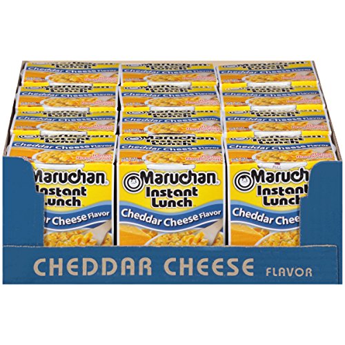 Image of Maruchan Instant Lunch Ramen Noodles, Cheddar Cheese Flavor - Japanese-Style Instant Noodle Soup, Easy Meal Ready in 3 Minutes - 2.25 Oz., (Pack of 24)