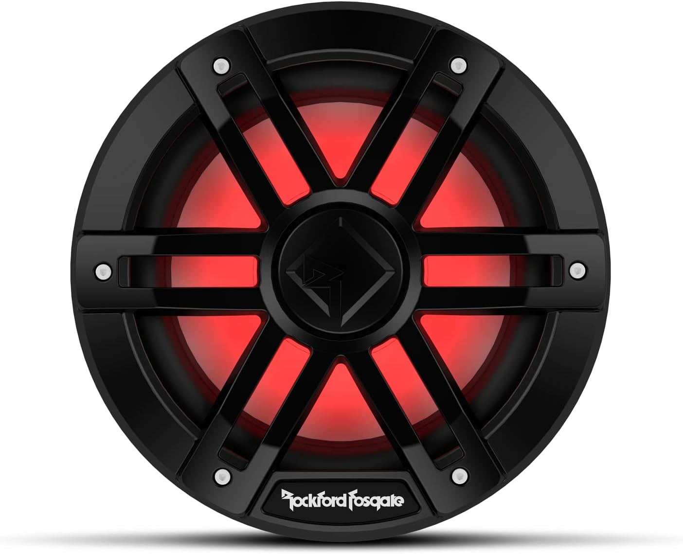 Rockford Fosgate M1D2-8B Color Optix 8" DVC 2-Ohm Multicolor LED Lighted Marine Subwoofer - Black