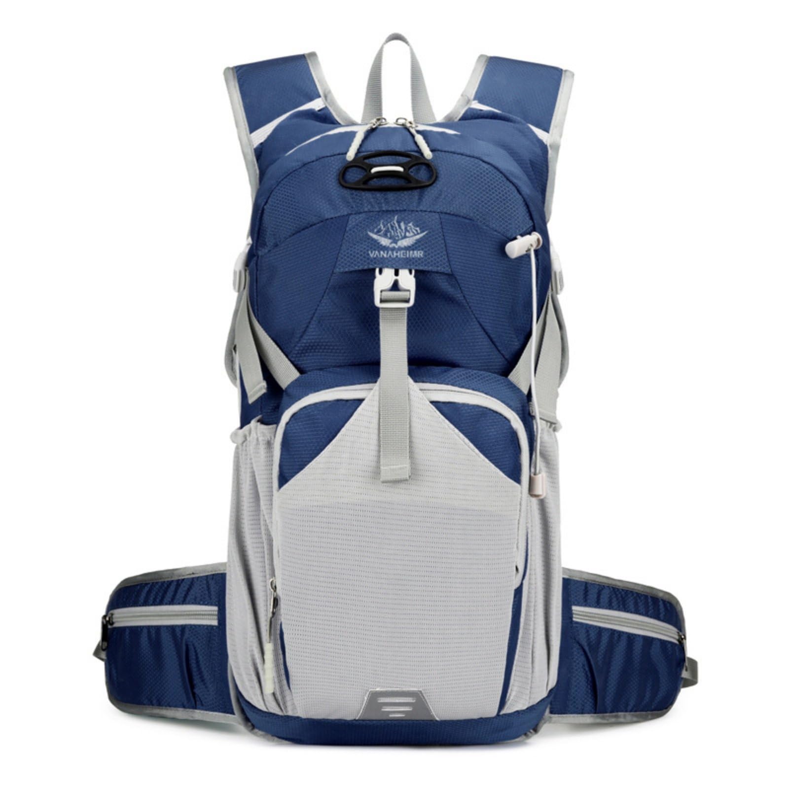 enakshi (label) Water-Repellent Hiking Backpack Breathable Mesh Back Travel Backpack Multi-Compartment Travel Rucksack Padded Shoulder Straps, Dark Blue-picture-49