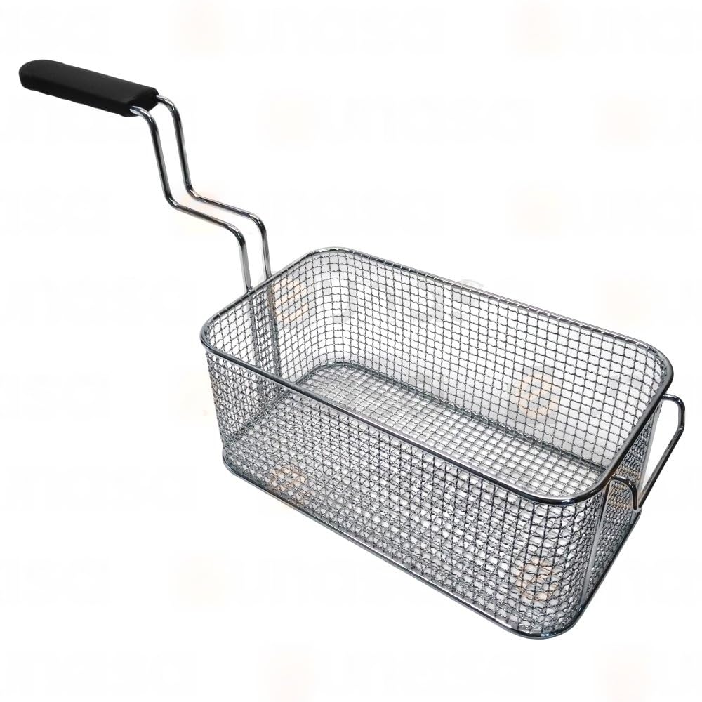 CubetasGastronorm ® Cesta Freidora 160x290x120mm Acero Inoxidable Universal compatible con Bezzera Carimali Colged Eurast Giorik Elettrobar Ims Mbm Promac Rancilio Rosinox Silko Uso Profesional