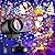 Halloween Projector Lights Outdoor, Brightness Increase HD 2-in-1 Ocean Wave Snowflake LED Holiday Projector Lights Indoor 96 Patterns, Memory Function Waterproof 12 Slides for Party Garden Landscape