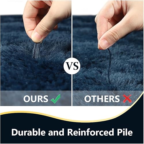 Miniatura 6 de LOCHAS Alfombras de interior ultra suaves y modernas, peludas, para sala de estar, para decoración del hogar, del dormitorio del bebé, 8x10 pies,