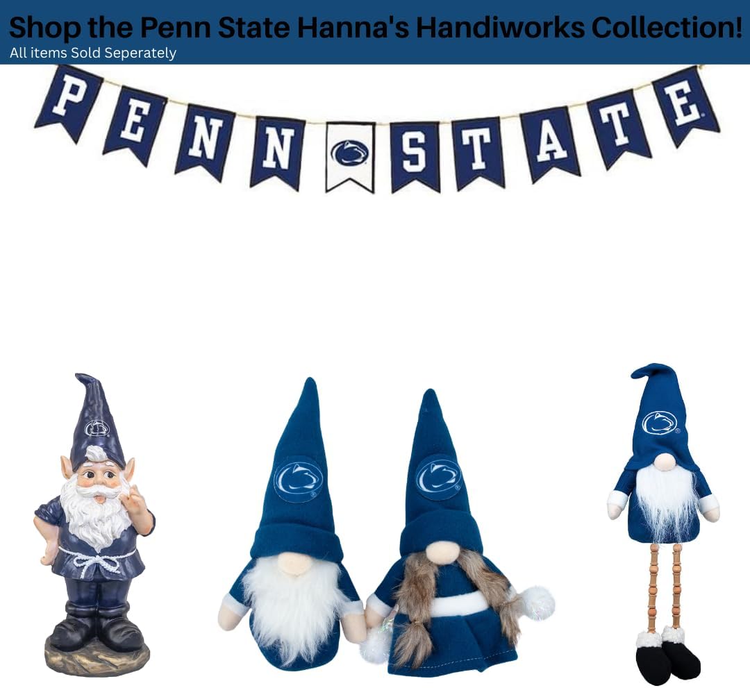 Penn State Tailgate Banner and Gnome Ornaments - Show Your Nittany Lions Spirit in Your Dorm or Graduation Parties - by Hanna's Handiworks
