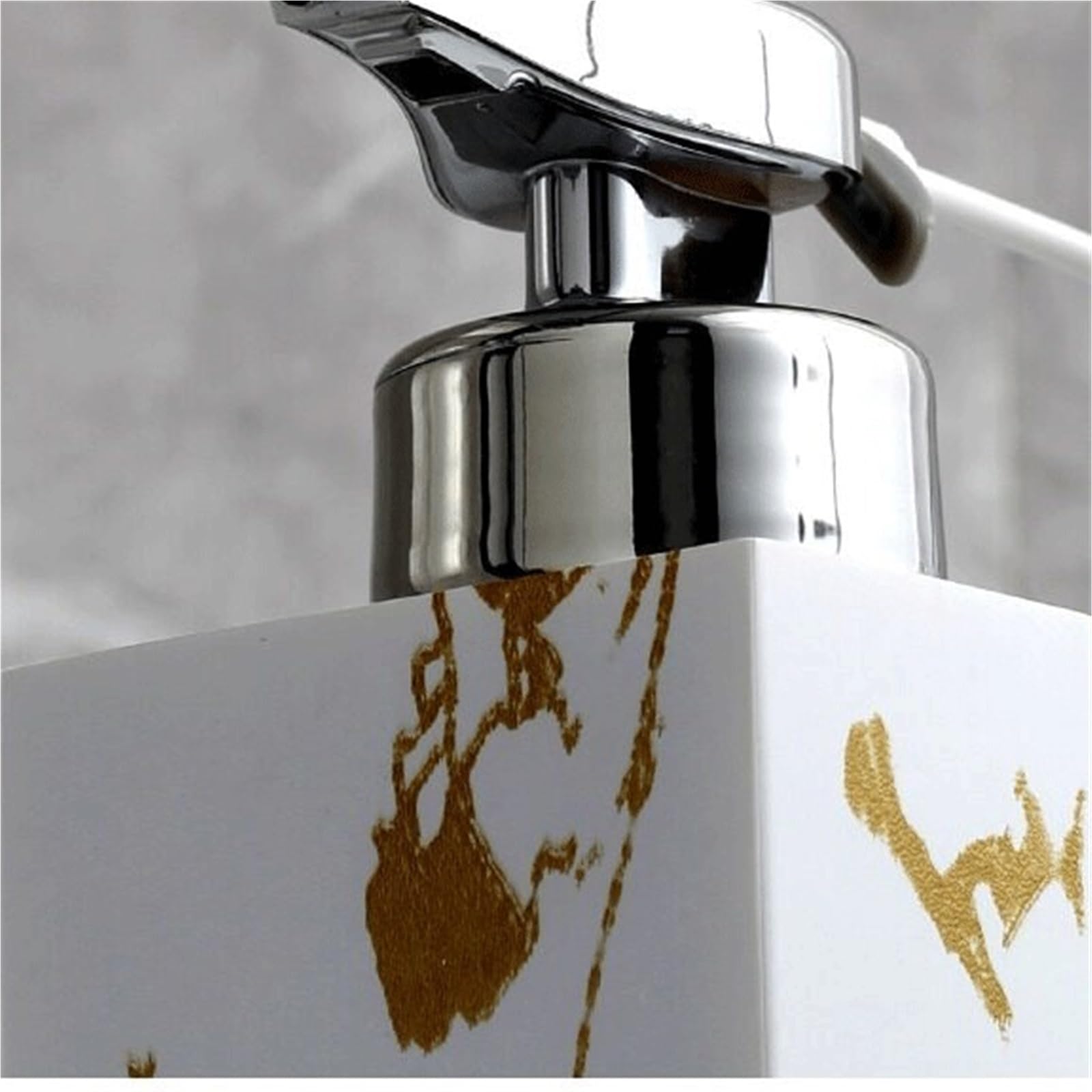 dozownik mydła Dozownik mydła łazienkowego 450 ML Butelka z żywicą na szampon pompką, do użytku w domowej kuchni(Czarny)