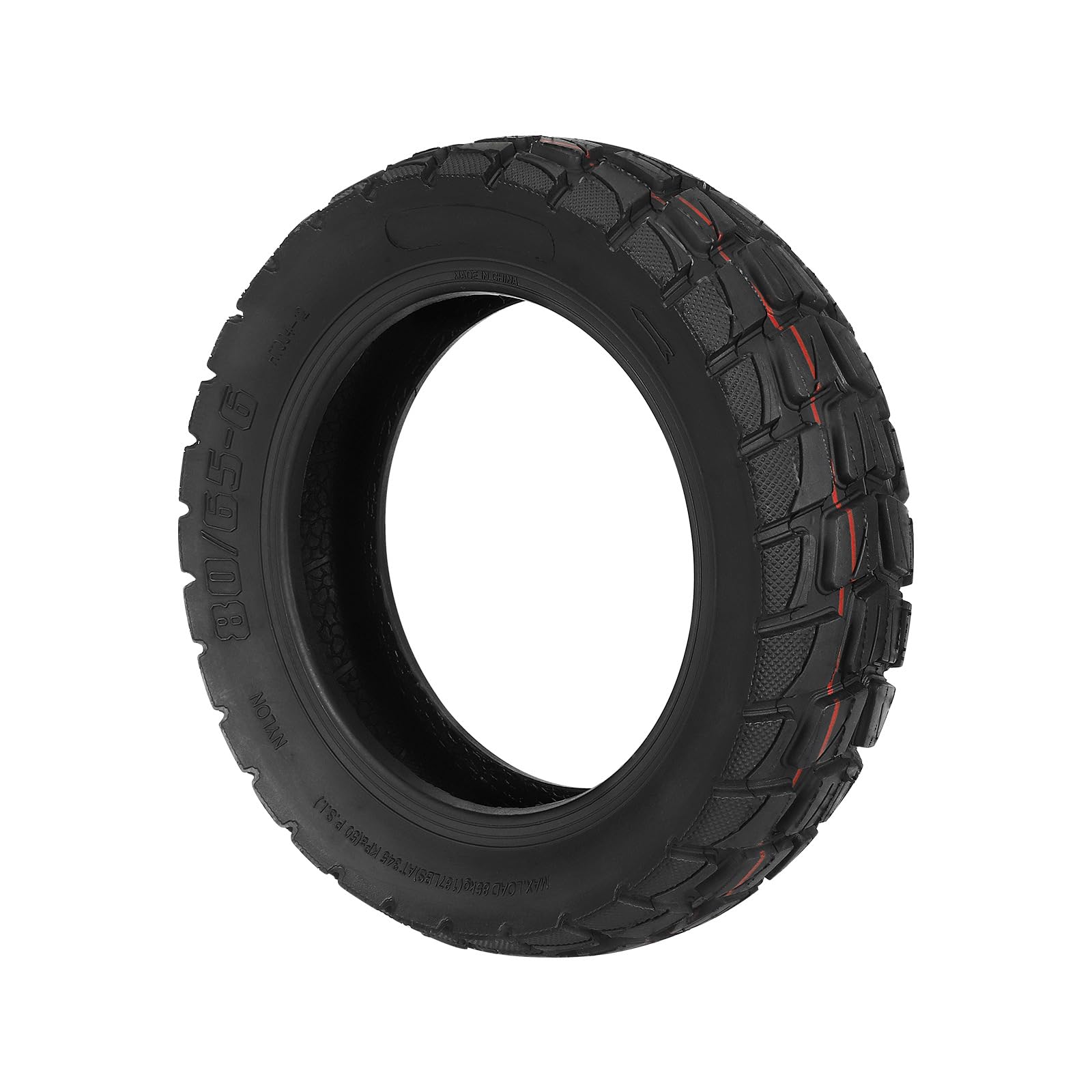 Pneu tout-terrain 80/65-6 pour trottinette électrique Kugoo M4 Pro/Zero 10X, 10 x 3,0 pouces (gonflable)