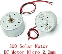 Leloo 5db Mini DC Motor 2mm - 1.5-6V Kefe Motor 1200 RPM - Mikro 300 Napelemes Motor Barkács Alkatrész DIY Projektekhez - Fém Ház 3