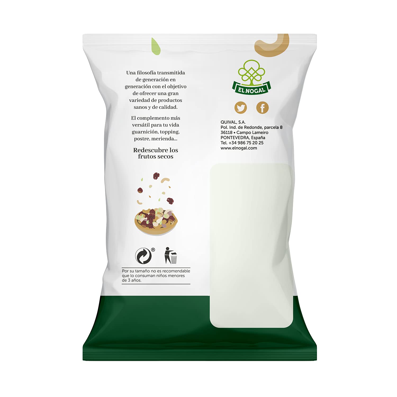 EL NOGAL Frutos Secos Variados Bolsa 1000 G