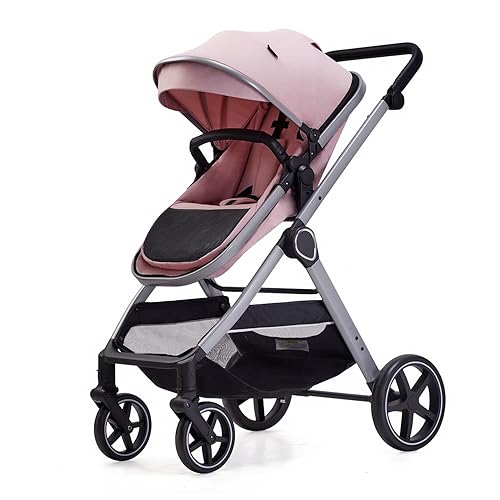 Miniatura 8 de Cochecito de bebé 2 en 1, cochecito convertible para bebés de 0 a 36 meses (rosa)