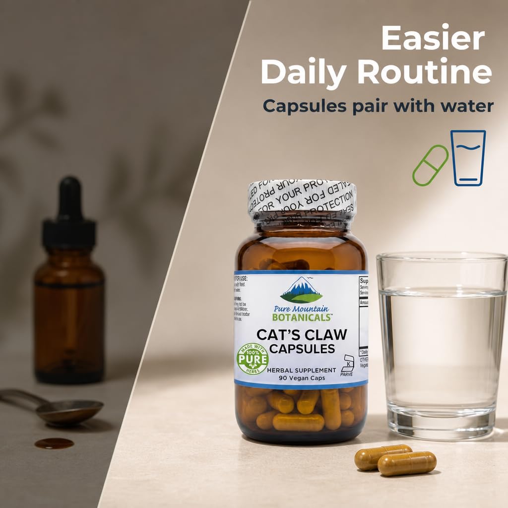 Pure Mountain Botanicals Cat's Claw Capsules - 1000mg Peruvian Bark — Amazon image 3