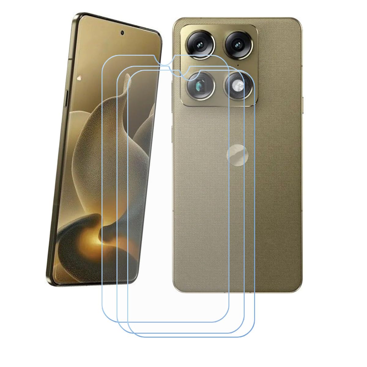 Tempered Glass for Motorola Signature (6.8"),[3-Pack] Screen Protector 9H Hardness Anti-Scratch Anti-Fingerprint.