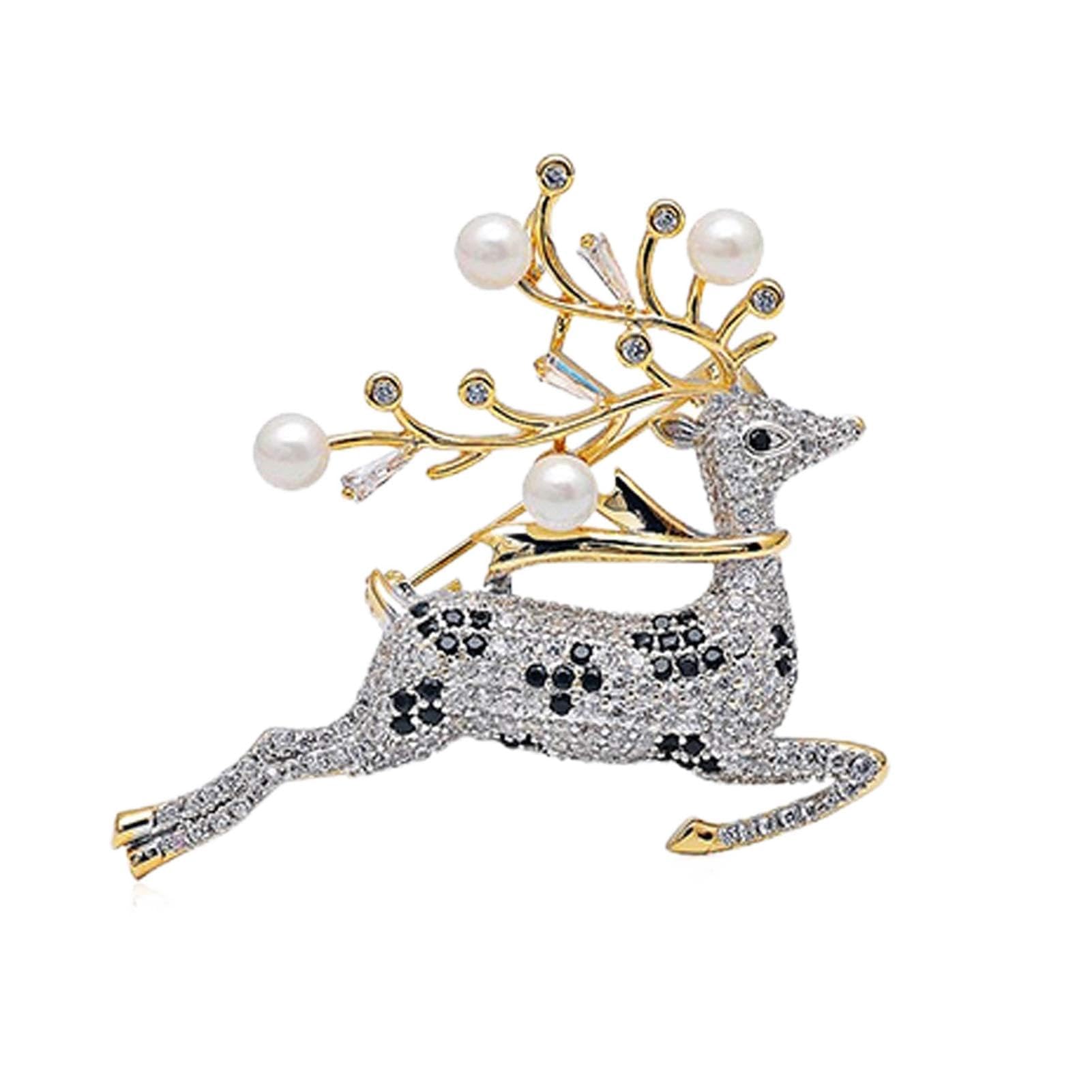 Broschen Deer Broschen Männer Frauen Legierungsbrosche Pins Anzug Jacke mit Zubehör, Damen Mode Schal Pin Schmuck Broschen & Anstecknadeln