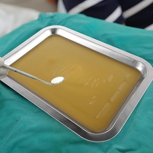 Miniatura 4 de iplusmile 6 bandejas de disección con cera, bandejas de disección de aluminio reutilizables de alta calidad para estudiantes de laboratorio,