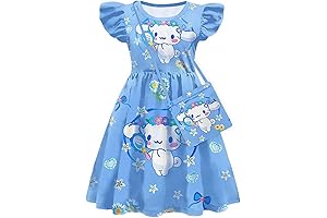 Cinnamoroll Outfit for Girls: Princess Fantasy Dress for Toddler Anime Playwear