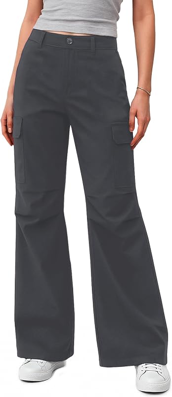 Womens Cargo Pants with Pockets Quick Dry Hiking Pants Baggy Lightweight