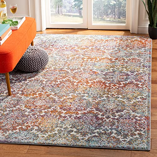 SAFAVIEH Madison Collection Area Rug - 5'1" x 7'6", Light Grey & ...