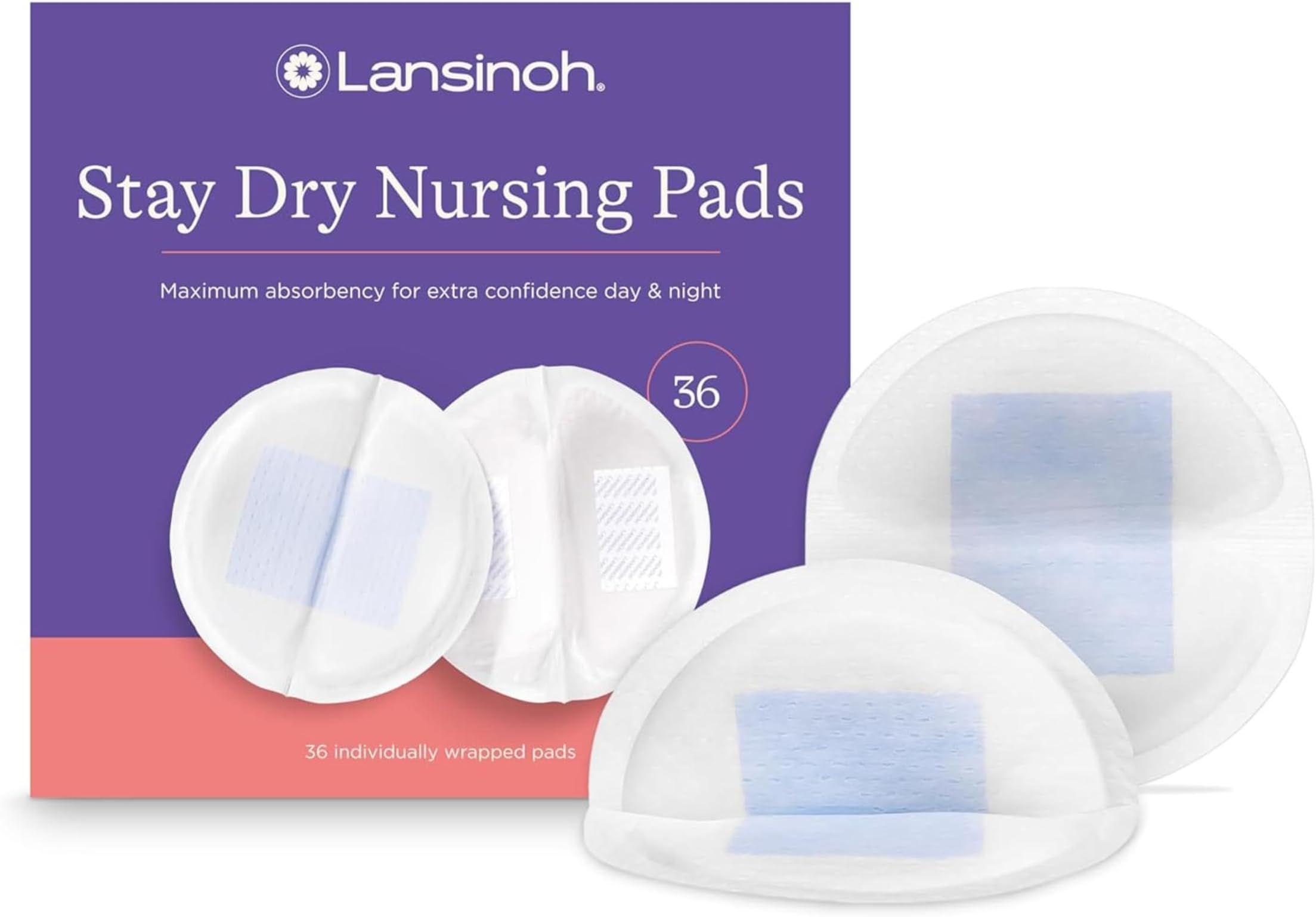 Stay Dry Disposable Nursing Pads, Pack Of 36