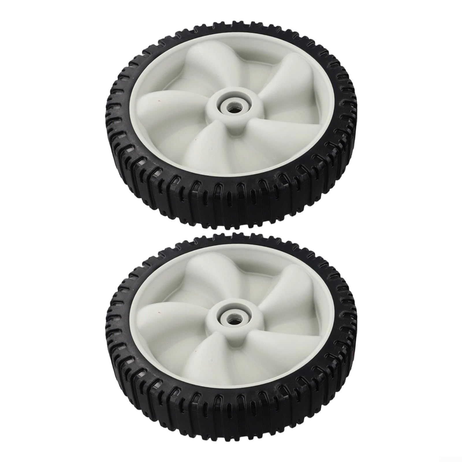 Set di ruote per tosaerba diametro 20,3 cm con larghezza 45,7 cm e foro centrale da 1/2", ricambio per Craftsman serie 247 e per macchine da giardino serie 12A, ideale per prato da giardino (2 pezzi)