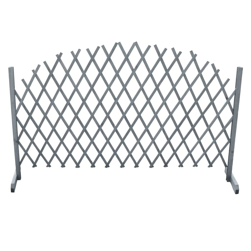 Enrejado De Madera Maciza De Abeto, Extensible, para Jardín Y Terraza, Ideal para Plantas Trepadoras, Color Gris, 1,8 x 1 m